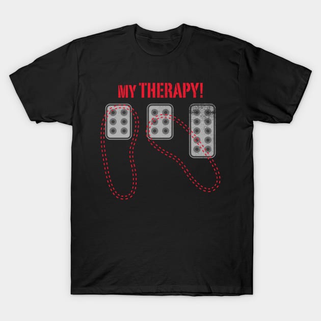 Racing is My Theraphy T-Shirt by cowyark rubbark